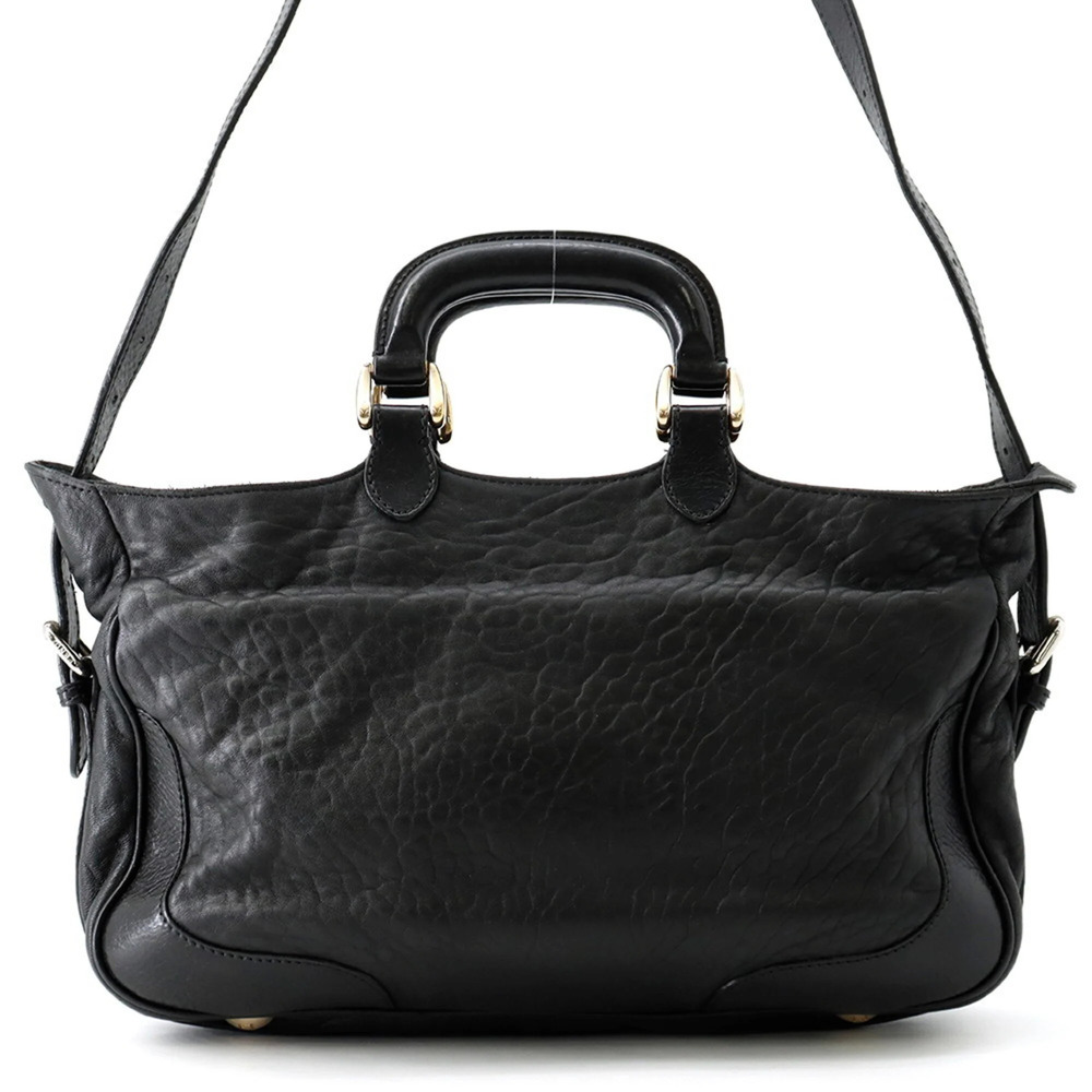 Fendi handbag, leather, 8BR529, FENDI 2-way shoulder bag, black,